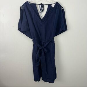 Tommy Bahama NWT St. Lucia Split Shoulder Dress Linen Blend